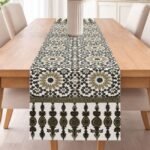 Heritage Jaal Hand Block Printed Cotton Table Runner