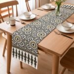 Heritage Jaal Hand Block Printed Cotton Table Runner - Image 6