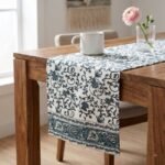Mehfil Bagh Hand Block Printed Cotton Table Runner - Image 2