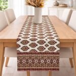 Rang Mahal Hand Block Printed Cotton Table Runner