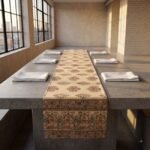 Sunehri Bagh Hand Block Printed Cotton Table Runner - Image 2