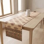 Sunehri Bagh Hand Block Printed Cotton Table Runner - Image 5