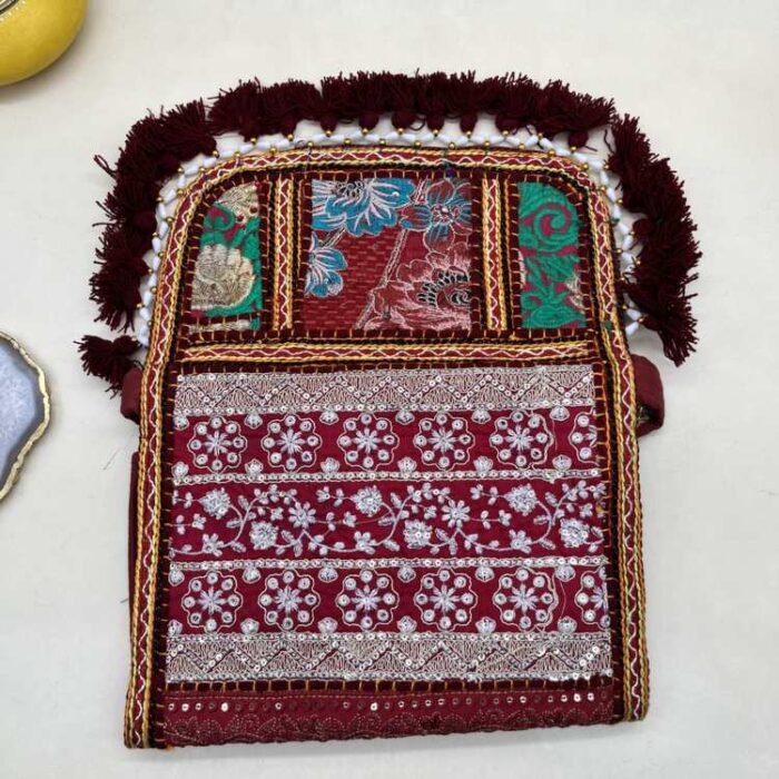 Anaar Dana Banjara Sling Bag - Flap opened out