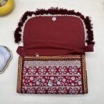 Chandi Mahal Banjara Sling Bag - Inside view with magnetic clasp