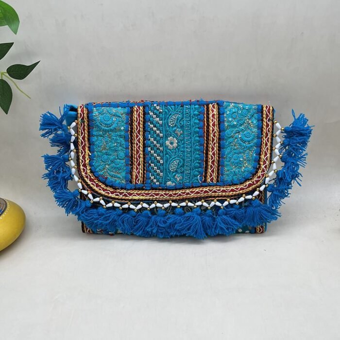 Firozi Bel Banjara Sling Bag - Front view