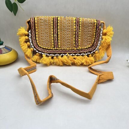 Genda Phool Banjara Sling Bag - With strap
