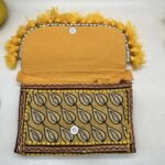 Genda Phool Banjara Sling Bag - Inside view with magnetic clasp