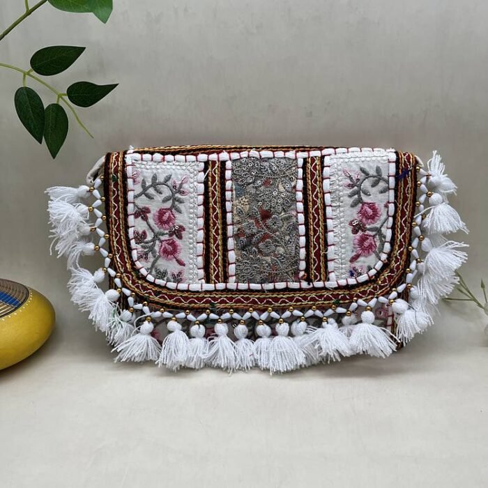 Gulabi Bloom Banjara Sling Bag - Front view