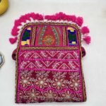 Gulmohar Glow Banjara Sling Bag - Flap opened out