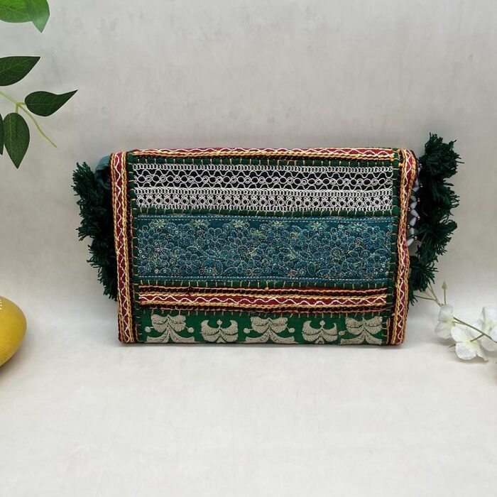 Hariyali Charm Banjara Sling Bag - Back view