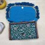 Jheel Dhara Banjara Sling Bag - Inside view with magnetic clasp
