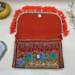 Kamal Kesar Banjara Sling Bag - Inside view with magnetic clasp