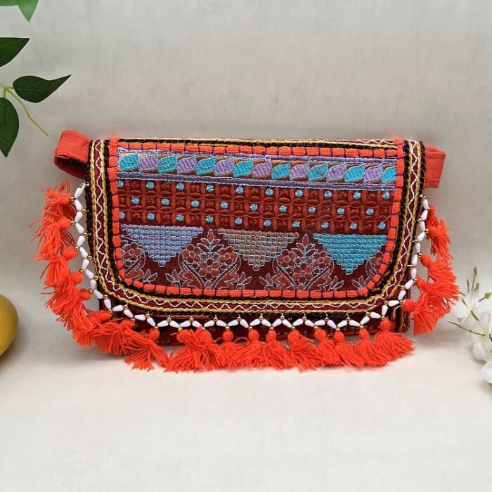 Kesariya Peaks Banjara Sling Bag - Front view