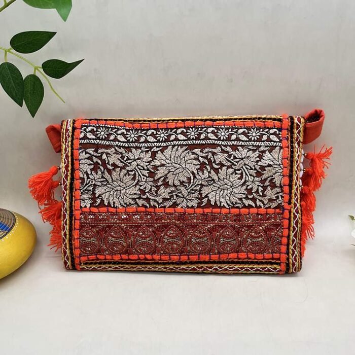 Kesariya Peaks Banjara Sling Bag - Back view