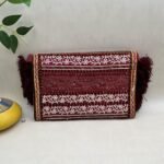 Maroon Mehfil Banjara Sling Bag - Back view