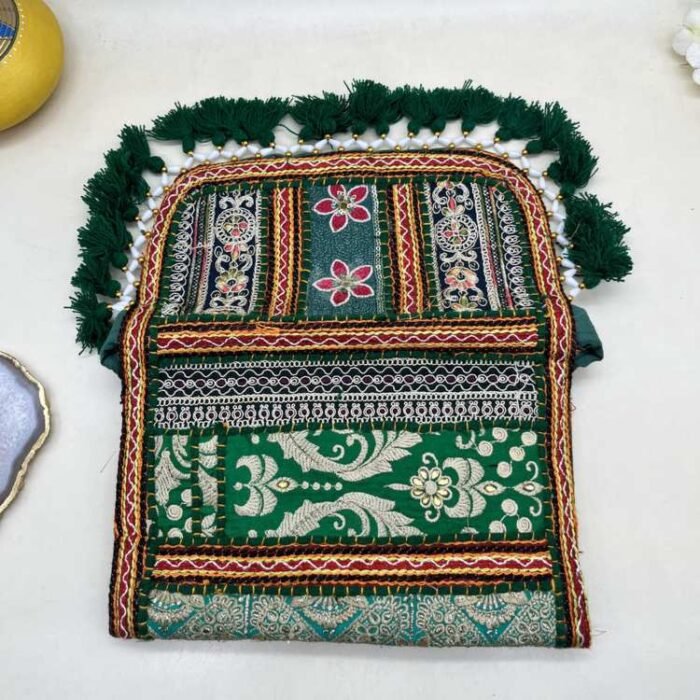 Mehndi Mela Banjara Sling Bag - Flap opened out