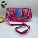 Pushkar Pink Banjara Sling Bag - With strap