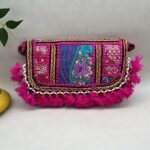 Pushkar Pink Banjara Sling Bag - Front view