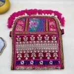 Pushkar Pink Banjara Sling Bag - Flap opened out
