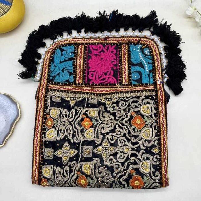 Raat Rani Banjara Sling Bag - Flap opened out