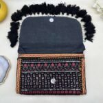 Raat Rani Banjara Sling Bag - Inside view with magnetic clasp