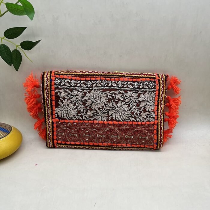 Saffron Summit Banjara Sling Bag - Back view