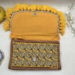 Sarson Fields Banjara Sling Bag - Inside view with magnetic clasp