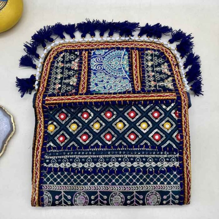 Sheesh Mahal Banjara Sling Bag - Flap opened out