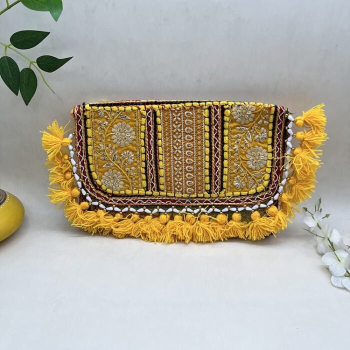 Sunehri Dhoop Banjara Sling Bag - Front view