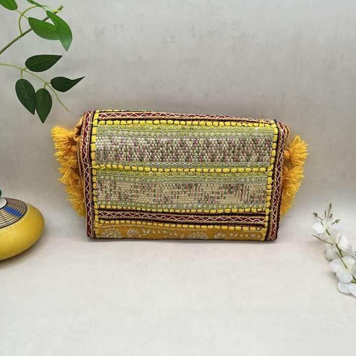 Sunehri Dhoop Banjara Sling Bag - Back view