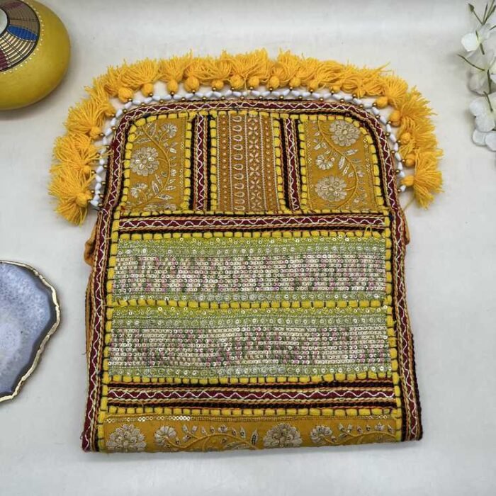 Sunehri Dhoop Banjara Sling Bag - Flap opened out