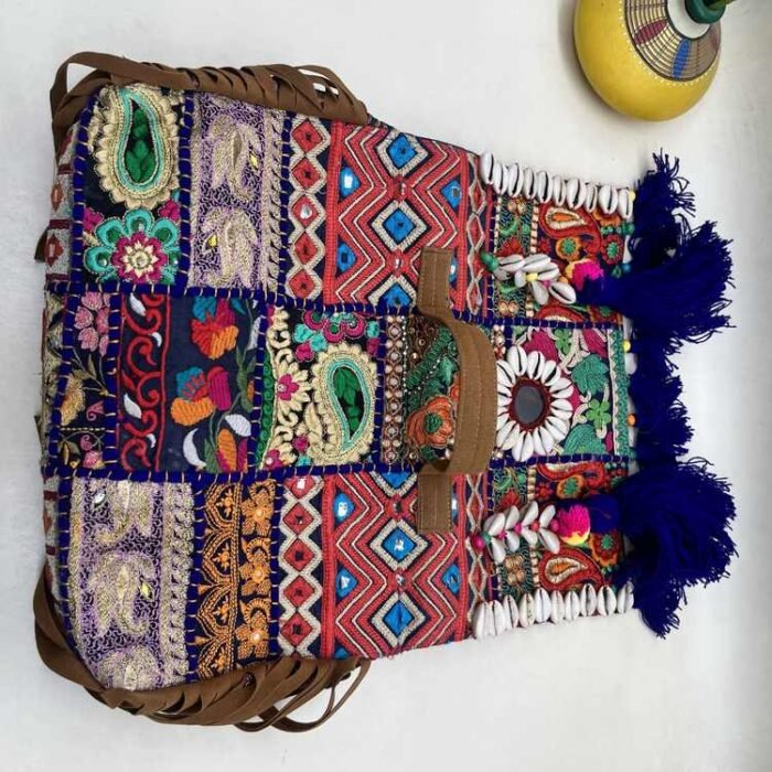 Desert Diamond Banjara Bag - Flap opened out