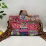 Gangaur Pink Banjara Bag - Back view