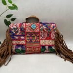 Ghoomar Red Banjara Bag - Back view