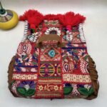 Ghoomar Red Banjara Bag - Flap opened out