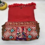 Ghoomar Red Banjara Bag - Inside view