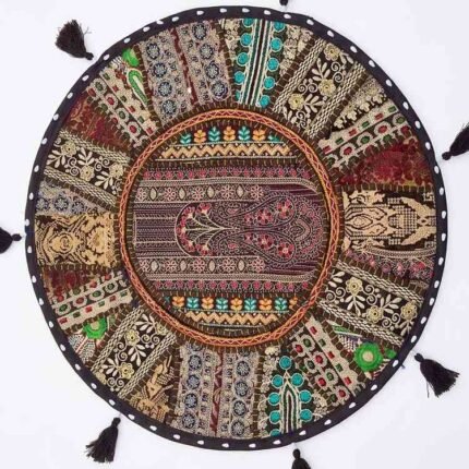 Kahwa Haveli Round Table Mat - top view