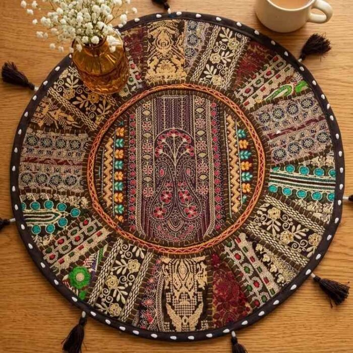 Kahwa Haveli Round Table Mat - view 3