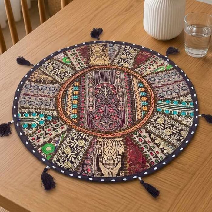 Kahwa Haveli Round Table Mat - view 4