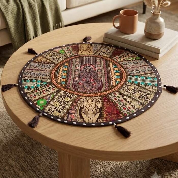 Kahwa Haveli Round Table Mat - view 5