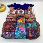 Kalbeliya Night Banjara Bag - Flap opened out