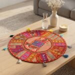 Kesariya Utsav Round Table Mat - view 3