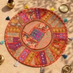 Kesariya Utsav Round Table Mat - view 4