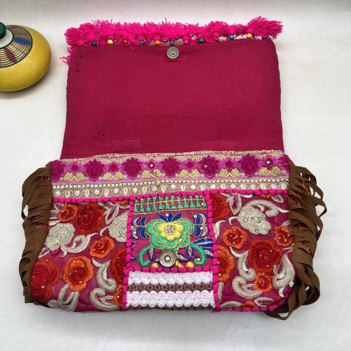 Lal Gulab Banjara Bag - Inside view