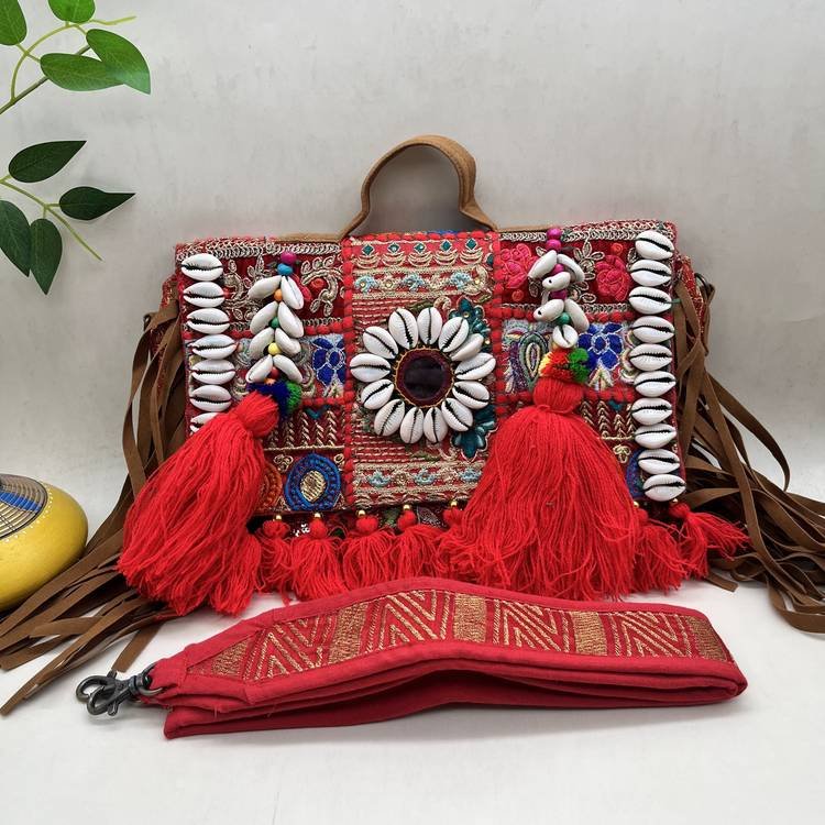 Lal Haveli Banjara Bag - With strap