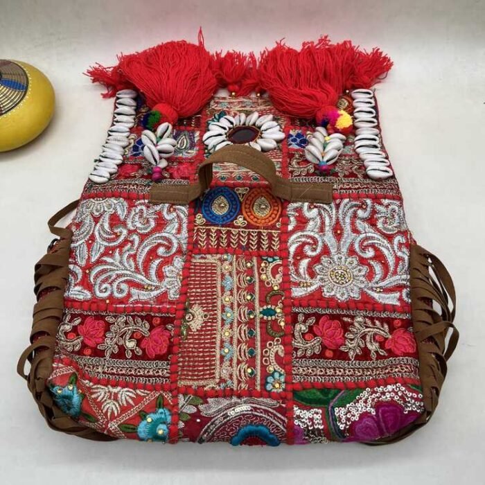 Lal Haveli Banjara Bag - Flap opened out