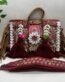 Meera Maroon Banjara Bag - With strap