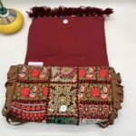 Meera Maroon Banjara Bag - Inside view