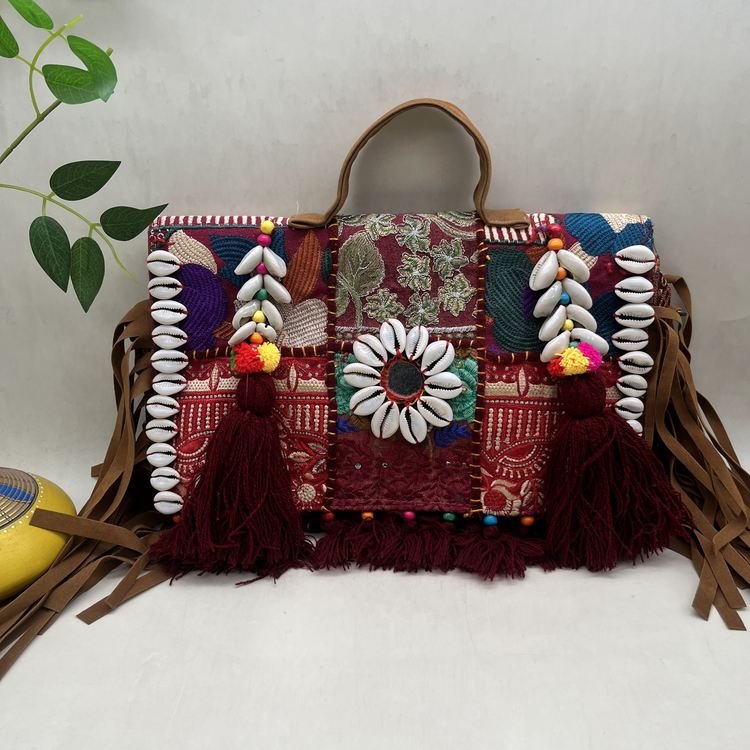 Mitti Rang Banjara Bag - Front view