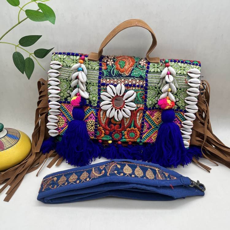 Neel Gulshan Banjara Bag 1 Neel Gulshan Banjara Bag - With strap